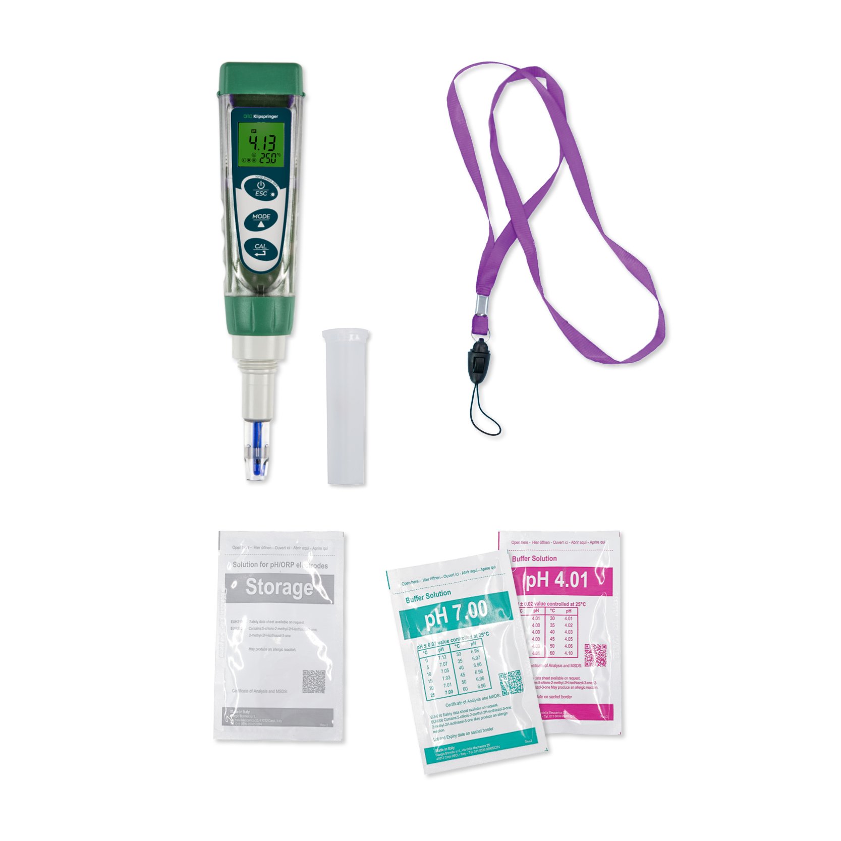 pH Pocket Tester - with Replaceable Electrode (Kit)